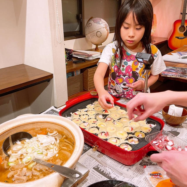 旦那と娘が晩御飯を作ってくれました〜！！