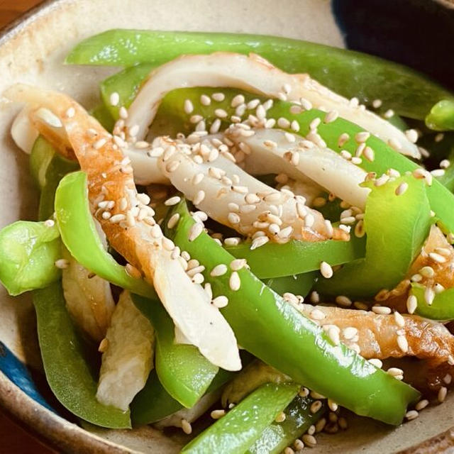 お弁当の副菜に「ピーマンとちくわのきんぴら」の作り方・レシピを紹介