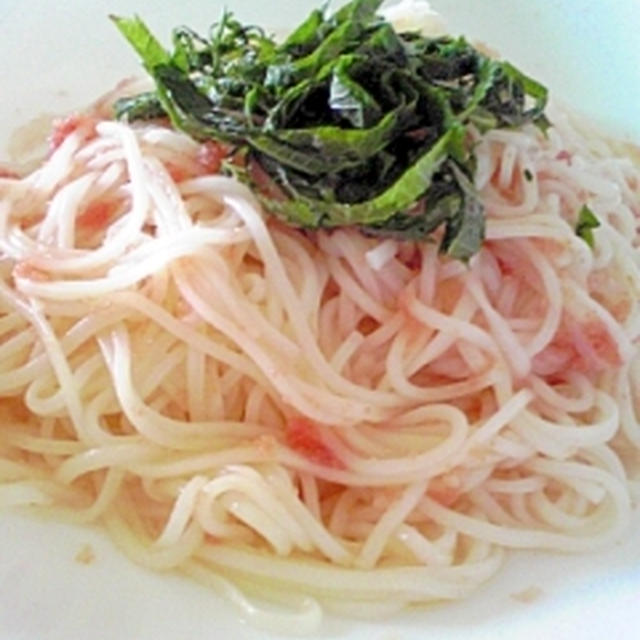 簡単でおいしい☆たらこそうめん