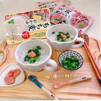 もち麦おかゆde朝ごはん