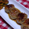 エノキ肉団子の甘辛