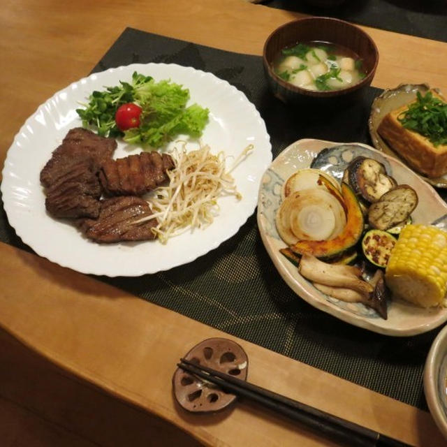 仙台の「牛たん食べくらべ」た晩ご飯　と　スノーインサマーの花満開♪