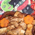 鶏肉と茄子のXO醤炒め＆水菜とカニかまの塩麹ヴィネガーサラダ（お家カフェ）