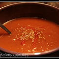  トマト、パプリカ＆サツマイモのバルザミコ風味スープ