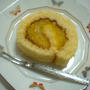 カボチャのロールケーキ