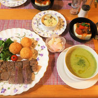 GABANシーズニングの塩麴ステーキ・鯛飯ライスコロッケと6月26日のお弁当