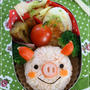 定番コブタのおにぎり弁当