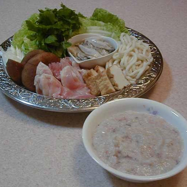 海老蓮根団子寄せ鍋