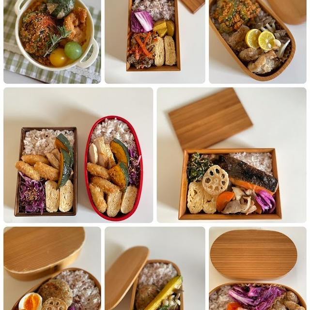色とりどり野菜たっぷり◎1週間分の日持ちおかず作り～1週間のお弁当（ほぼ女子大生用、たまにオット用）