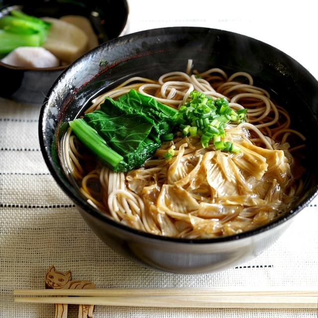 東京の立ち食いそば風ゆば蕎麦