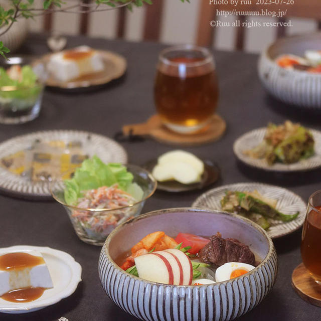 【献立】ぴょんぴょん舎さんの冷麺と、ごぼうサラダと、焼き甘長唐辛子などなど。～あんぱんまんじゃねえっつの～