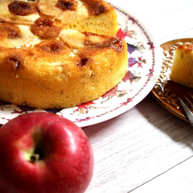 【簡単！炊飯器·HM 使用】キャラメルアップルケーキ