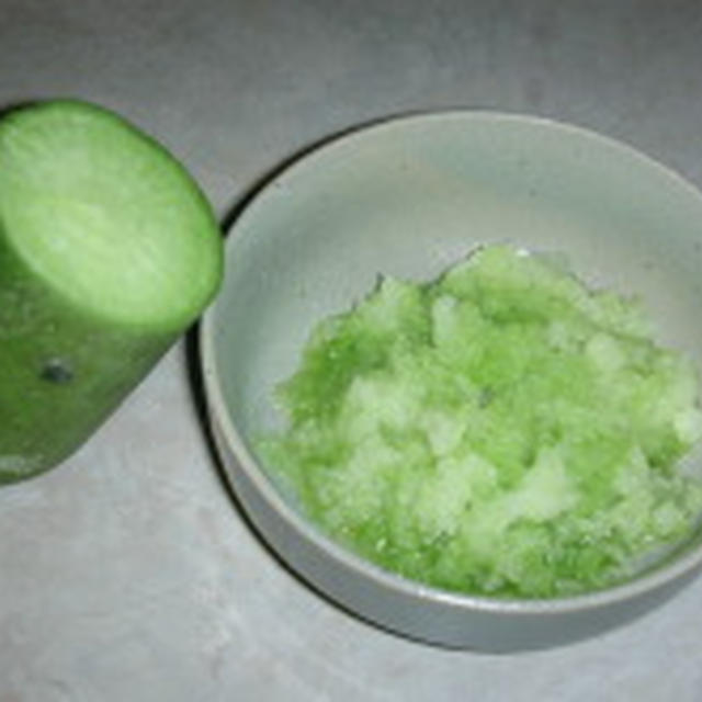 青大根・・・・と揚げ出し豆腐