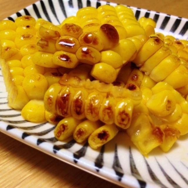 焼きトウモロコシのイメージでバターコーン＆里芋の小芋♪