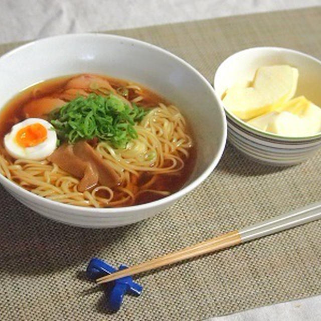 朝食にラーメンを食べる家