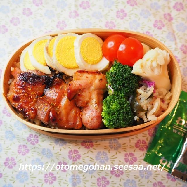 鶏もも肉の照り焼き弁当。