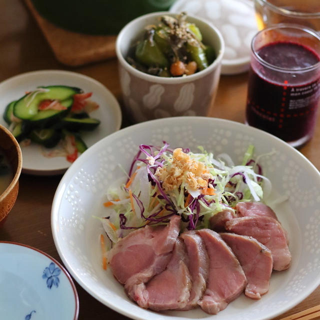 【ごはん日記】塩豚やピーマンの佃煮など