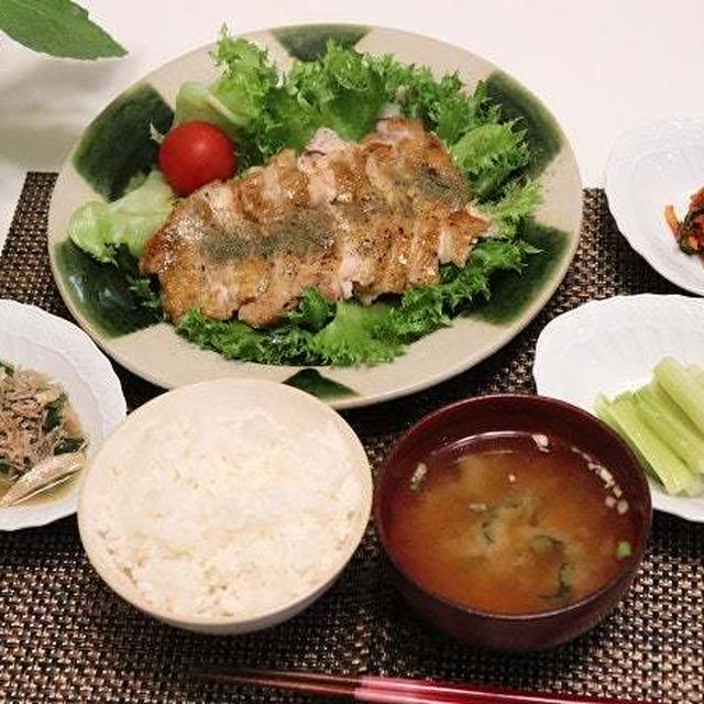 ★鶏照り煮定食・#本日のおうちごはん