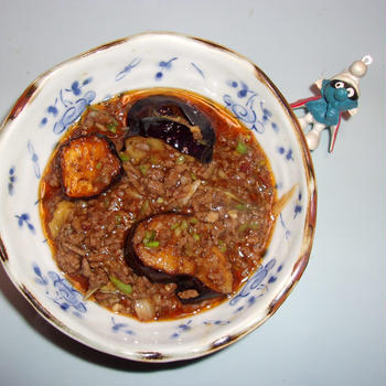 Eggplant and meat with spicy sauce MAPO EGGPLANT