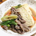 すき焼き風肉豆腐　レシピ