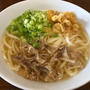 ネギたっぷりのあぶらかすうどん