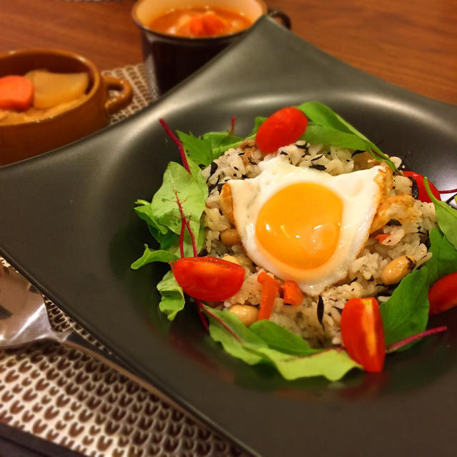 リメイク♡カフェ風サラダご飯と料理教室、王将チーズ餃子
