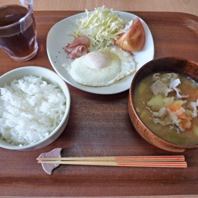 超スタンダードな朝ご飯