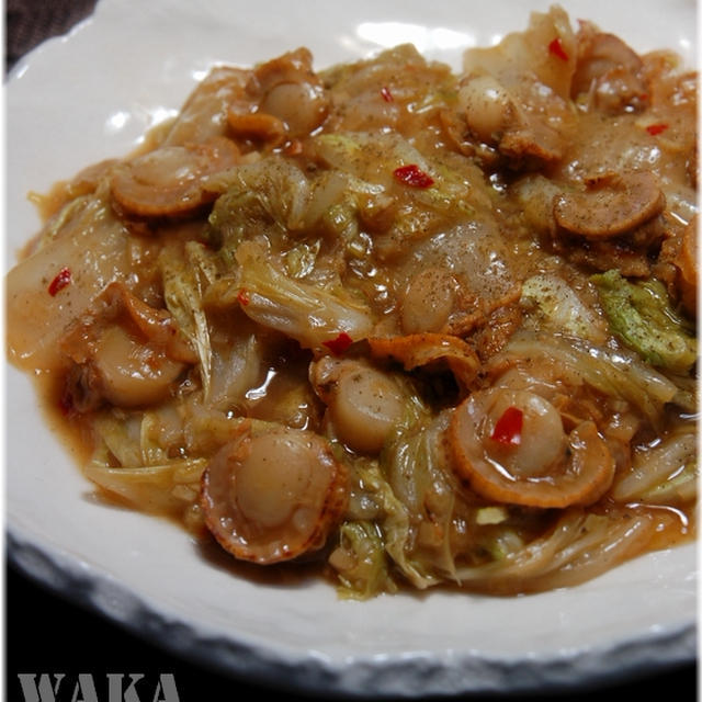 簡単■ ホタテの麻婆白菜 ■ 雑誌掲載レシピ・第５弾(ﾟДﾟ)ノ