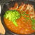 ローストポークの豆カレーソース掛け