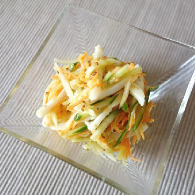くらしのアンテナ掲載☆イカと香味野菜の彩りサラダ