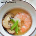海老と椎茸のあんかけ茶碗蒸し。　＋　ＢＲＩＴＡのお水で、ほのぼの和む和定食♪ by decoさん