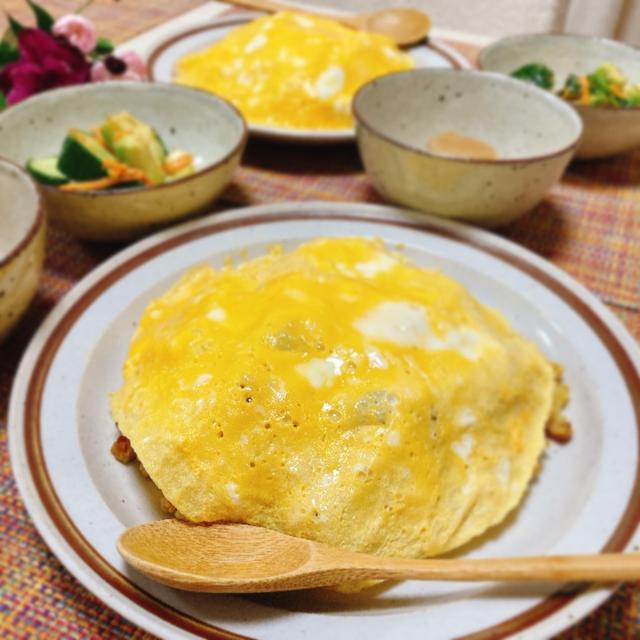 オムライスの夕ご飯