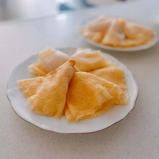 ハマりおやつ♡米粉クレープ白あん＊サンタクロースと。