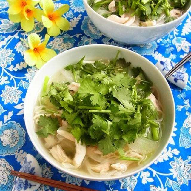 素麺（そうめん）で作ろう♪ 鶏ささみの簡単フォー