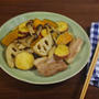 フライパンで超簡単！豚角煮と秋の味覚いっぱい炒め煮の作り方