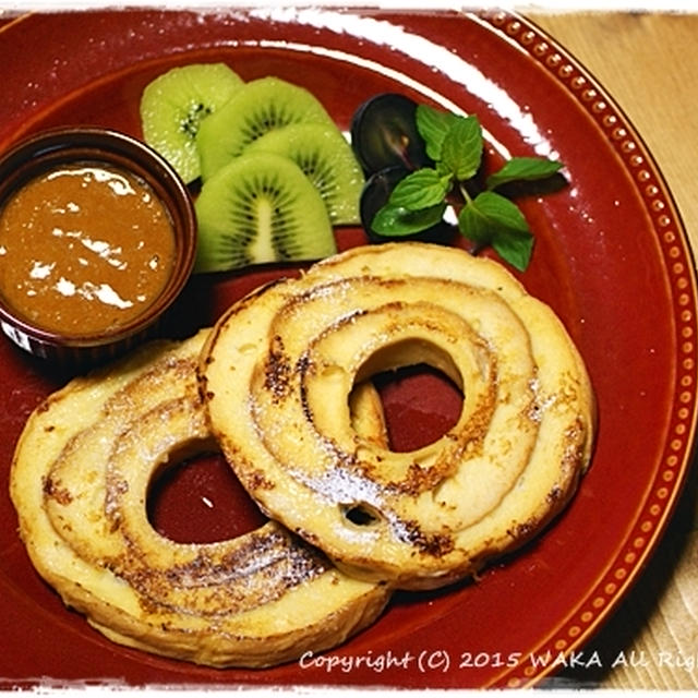 簡単■ココナッツ風味のお麩レンチトースト&きなココディップ■