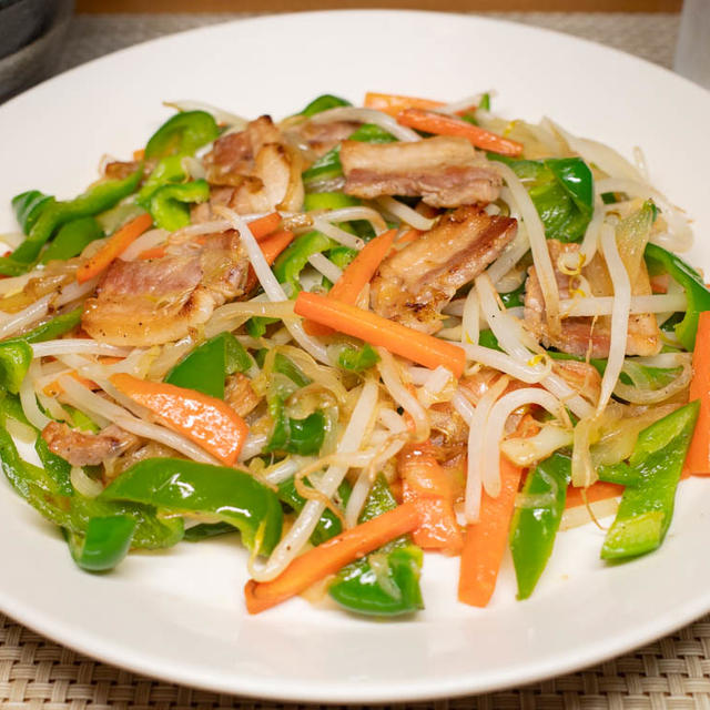 塩豚の野菜炒め
