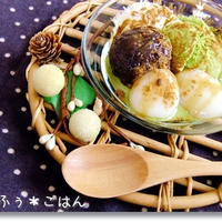 ＊おうちでほっこり抹茶白玉シナモン風味＊