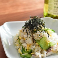 和食とワイン「アジと胡瓜の混ぜ寿司」