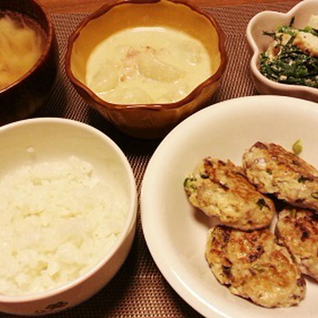 鯵と厚揚げのハンバーグの献立と生後2ヶ月