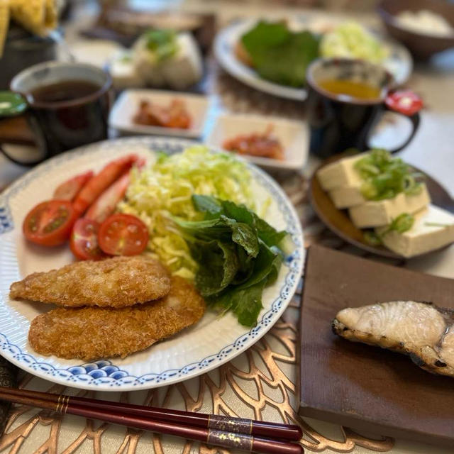 アジフライ✨で✨お家ごはん✨