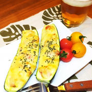 【ほくとろ〜】ズッキーニとベーコンのチーズ焼き(σ´∀｀)σ