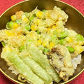 【レシピ　フキとむきエビのかき揚げ天丼】6月14日はここ一番の時に才覚を発揮できる天丼がラッキー