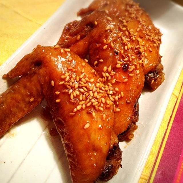 鳥手羽先の甘辛煮