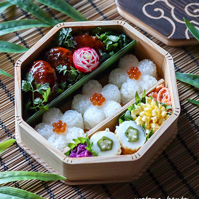 3/22 ハンバーグの花金弁当♪