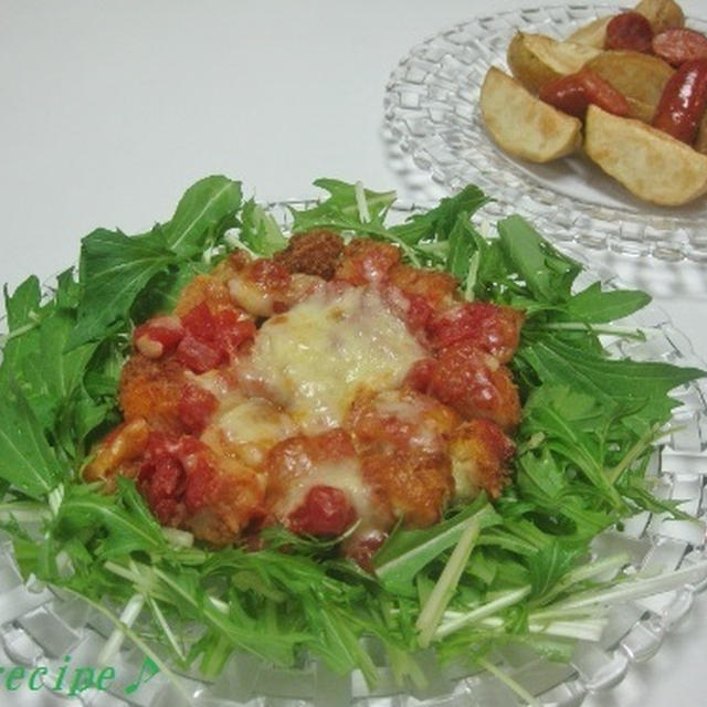 リメイク・チキンカツのトマトチーズ焼♪＆横浜みなとみらい～元町中華街