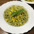 コーン入りジェノベーゼパスタとグリル野菜