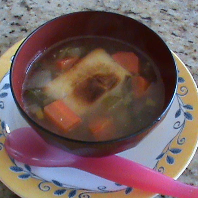 チキンヌードルスープ（じゃなくって・・”もち”スープ）