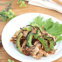 【#ぐんまクッキングアンバサダー】お弁当やおつまみに♪豚肉とにがうりの塩昆布バター炒め
