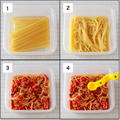 【夏休みのお昼ごはんお助けレシピ】レンジ加熱10分で！ 野菜も食べられる「ミートソース」とスパゲッティの簡単レシピ